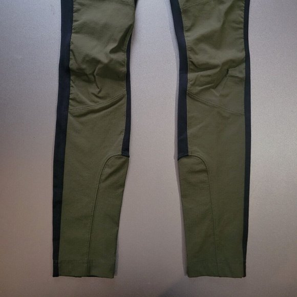 Athleta Highline Hybrid Pant Black & green Size: 2 hike run - Picture 3 of 6